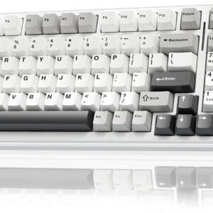 AULA F99 Wireless Mechanical Keyboard - 99 Keys - White/Grey